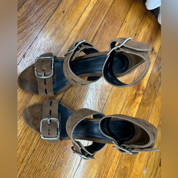 Alexander Wang Suede Sandals size 37 1/2 or US 7 1/2 in beautiful condition - Picture 8 of 9